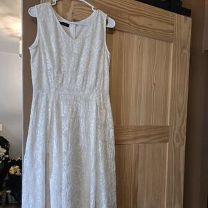 Noctflos Elegant White Lace Dress Womens Size Xl